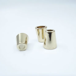 cord end bell in platine metal