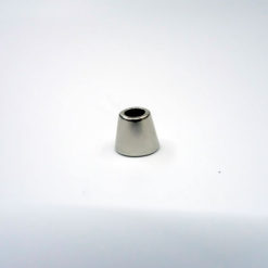 flat cord end bell in silver metal